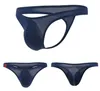 Underpants Sexy Men Thong Briefs Underwear Ice Silk Thin Panties Lingerie Brief Male Breathable T-Back Thongs