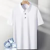 Męska koszulka męska męska męska odzież męska lato moda męska jedwabny jedwabny Summer Summer Men's Casual Slim Fit Shiro Polo Shirt M-5xl 230223