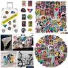 Car Stickers Waterproof Sticker 50Pcs Cool Gratef Dead For Bike Motorcycle Laptop Lage Phone Case Guitar Vinyl Decal Rock Music Bomb Dhxqf