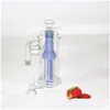 Smoking Pipes 14Mm Glass Ash Catcher Hookah Accessories With 5Ml Colorf Sile Container Reclaimer Male Female Ashcatcher For Bong Dab Dhz80