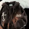 Hoodies للنساء سروالس سروال سترة تلميذة معطف الكورية نسخة فضفاضة تصميم زوجين صغيران فستان الصيف أنثى الملابس العلوية العصرية zip up hoodie 230223