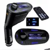 Bluetooth Car Kit MP3 -speler FM Zendmodator USB MMC LCD met externe verkoop Drop Delivery Mobiles Motorcycles Elektronica DHBHN