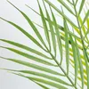 Fleurs décoratives plante simulée feuilles de palmier bambou tournesol noix de coco artichaut herbe Sansevieria plantes vertes fer Leav
