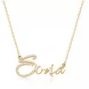 Strands Strings Duoying Zirconia Initial Letters Necklaces Women Personalized Necklace with Names Crystal Pendant Necklace Mom Gift 230222