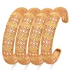 Bangle Dubai Bracelet Gold Ploated Bangles geschenken bruiloft sieraden Afrika voor vrouwen bloem Bijoux femme