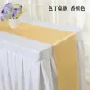 Table Runner 10pcslot Solid Satin Table Runner Party Decoratie voor Wedding Banquet Festival Catering El Home Decor 18 Colors Table Cover 230223