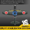 Electric RC Aircraft Zero Plane 2 4G 4CH Remote Control Airplane EPP 400mm Wingspan 6 Axis Aerobatic Fighter 761 15 RTF 230224