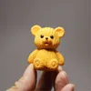 Action Toy Figures Cute Bear Easter Plastic Crafts Decorative Toy for Kids Adults Trick Toy with Present Pattern Relieve Pressure Ornaments 230224