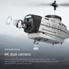 2023 Ny KY202 Helikopter Drone med 4K HD Single Camera Hinder Undvikande Intelligent Hover RC Toys Helicopter Drones