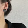 S03468 Fashion Jewelry S925 Silver Needle Cute Heart Stud Earrings For Women Rhinestone Love Hearts Earrings