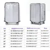 Tas onderdelen accessoires bagage deksel pvc dikke beschermer geschikt voor 18 30 inch koffer kast stof regenzakken reizen 230224