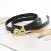 Cinture Cintura da donna di marca di lusso Tempo reale Casual Trend Versatile Vita sottile Accessori per abiti Gothic Retro Cintura sottile 2023 Nuovo Z0223