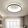 Ceiling Lights Black White Finished Modern Led For Bedroom Study Room Living Square/Round Lamp Fixtures