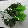 Flores decorativas de 60 cm de simulação grande fã de fãs decoração interna flor verde planta marrom adereços de férias em vasos de férias