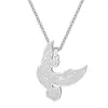 Pendentif Colliers Vintage Soleil Dieu Oiseau Amulette Collier Pour Hommes Femmes En Acier Inoxydable Mythe Phoenix Talisman Charme Ras Du Cou Chaîne Bijoux Cadeau