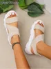 Sandals Mesh Women Sandals Summer Casual Breathable Sports Walking Shoes 2022 New Platform Fad Thick Soft Wedges Shoes Women Slippers Z0224