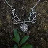 Цепи 12 шт. Тройная луна Пентаграмма Wicca Pendants Countrace Chain Модные украшения