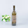 PVC Anti-leakage Transparent Refrigerated Champagne Red Wine Bottle Ice Tote Bag Picnic Food Cooler Box Tote Storage Ice Bags