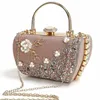 2022 nouvelles fleurs diamant pochettes mariage dîner sac à main Mini fête dîner portefeuilles sacs à main pour dames livraison directe 230224