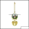 Arti e mestieri Regali Casa Giardino Sublimazione Collana vuota con catena Alluminio Sier Ali d'angelo Car Charm Po C Dhswv Drop Delivery Dhcno