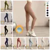 Pantalon De Yoga Avec Logo Fitness Leggings Jeggings Velours Hiver Taille Haute Pantalon De Sport Femme Chaud Designer Push Up Femmes Sexy Peach Fesses Collants BC386