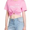 23SS Designer Femmes Marque T-shirt Lettre imprimée à manches courtes Col rond Pur coton Polyvalent Haute qualité Vêtements pour femmes229y