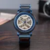 Wristwatches BOBO BIRD Men's Automatic Mechanical Wristwatch Stainless Steel Wooden Watch For Men Gift Box Accept Logo Customized