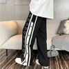 Pantaloni da uomo Harajuku Pantaloni oversize gamba larga Uomo Streetwear Abbigliamento Pantaloni larghi spaccati laterali Pantaloni sportivi larghi Pantaloni sportivi 230224