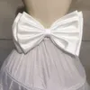 Waist Chain Belts Wholesale Pure White Big Satin Bow Wedding Dress Belt Ribbons Bridal Garter Ivory Detachable Knots Ladies Weddving Accessories 230224