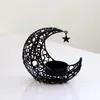 Portacandele Moon Holder Ornamenti in metallo Modern Light Luxury Romantic Wedding Christmas Cup