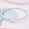 Bracciale rigido Fili in autentico argento sterling S925 adatto per ciondoli stile maglia da donna