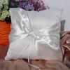 Bröllopsfest leveranser Occidental Western Wedding Supplies Mesh Silver Bridal Ring Pillow