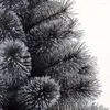 装飾的な花2023ブラックパインニードル雪の屋外ホームエルショッピングモールデコレーションエッセンシャル付きクリスマスツリー