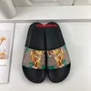 2023 Designer Slippers For Mens Womens Fashion Classic Flat Summer Beach Shoes Man Scuffs Leather Rubber Flat Floral Flower Tiger Slides Sliders Big Size 36-48 dhgate