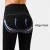 2023 Designer Lu-2 Yoga kläder Solid Color Women Yoga Pants High midje Sports Fitness Elastic Leggings XS-L