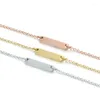 Pendentif Colliers 2023 Collier minimaliste pour femmes en acier inoxydable délicat couleur or bijoux YX15468-1
