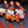 Ключевые кольца ручной работы DIY Craft Athestone Lucky Cat Tassels Cartoon Cat Catchain Cute Sag Holder Cartoon Cake Cave Chain K48