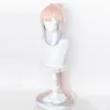 Anime Kostümleri Oyunu Genshin Etki - Sangonomiya Kokomi Cosplay Wig Uzun açık pembe maviye dayanıklı sentetik saç perukları kapağı