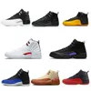 مع Box 12s أحذية كرة السلة Jumpman 12 A Ma Maniere White Black Eastside Golf 25 عامًا في الصين Floral Hyper Royal Playoffs Royalty Stealth Mens Trainers Sneakers