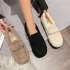 Dress Shoes Fashion Luxury Lambswool Loafers Moccasins Femme Winter Cotton Shoes Women Warm Plush Loafers Curly Furry Sheep Fur Flats 230224