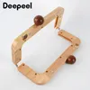 Taschenteile-Zubehör 1 Stück Deepeel 20 cm Taschenrahmen Holzgriff Holztaschenverschluss Kussverschluss Geldbörsenrahmen Schlossschnallen DIY-Zubehör für Handtaschen 230223