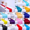 Table Runner 10pcslot Solid Satin Table Runner Party Decoratie voor Wedding Banquet Festival Catering El Home Decor 18 Colors Table Cover 230223