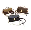 Bolsas de Bolsas Crossbody para Mulheres Cadeia Vintage Bolsas de bolsa PU Couro Mensageiro Mensageiro de qualidade Superior Qualidade