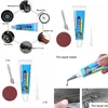 Other Auto Electronics 30Ml Car Tire Repair Glue Strong Black Soft Rubber Motorcycle Truck Wheel Tyre Puncture Seal Drop Delivery Mo Dhpzd