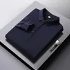 Męska koszulka polo polo Men Men Męskie Męskie Koszulę Polo z długim rękawem Solidny kolor wysokiej jakości długi rękaw męskie Business Casual Polo Shirt 8891 230224