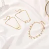 أساور السحر (3pcs/set) مجموعات الأزياء للنساء ربط سلاسل الأساور Pulseras Femme Crystal Hollow Bracelet