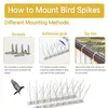 Garden Decorations 6M Plastic Bird And Pigeon Spikes Anti Spike For Getting Rid Of Pigeons Scare Birds Pest Control