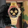 herenhorloge hoge kwaliteit modeontwerper horloge regenboog rubber roestvrijstalen horlogeband saffierglas waterdicht luxe voortreffelijk dameshorloge