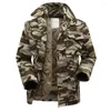 Hunting Jackets Winter Men Tactical Military Camouflage Jacket With Warm Detachable Inner Cotton Windbreaker Outdoor Field Hiking Camping
