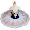 Stage Wear Girls Gold Professional Ballet Tutu Dress Pink Blue White Swan Lake Ballerina Pancake Costume da ballo per bambini adulti